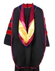 Graduation Deluxe Doctoral Hood Maroon Gold