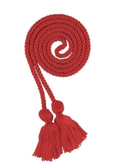 Single Color Graduation Honor Cords, Red