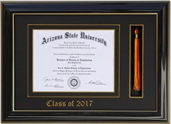 Fashion & Classic Diploma/Certificate Tassel Frame Displays For Graduation/University, Diploma Tassel Frames DTF04