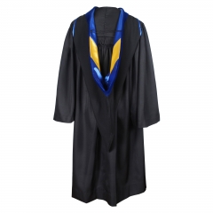 Graduation Deluxe Master Hood Royal Blue Gold