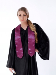 Unisex Adult Plain Graduation Stole Maroon