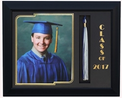 Fashion & Classic Diploma/Certificate Tassel Frame Displays For Graduation/University, Diploma Tassel Frames DTF01