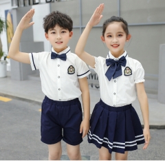 School uniform for primary school students in summer