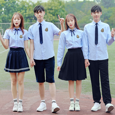 毕业班服校服套装高中生初中小学生六年级学院风jk制服合唱演出服