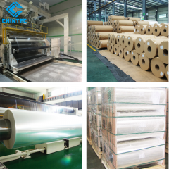High Gloss Plastic Material Transparent PET Film, Packaging Printing Clear Polyester Film