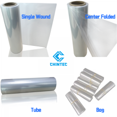 Clear Heat Shrink Wrap Environmental Plastic Material POF Polyolefin Film, Stable and Balanced Shrinkage