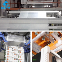 Durable Chucking Power High Holding Force Stretch Hood PE Film, Lower Cost Than Stretch and Heat Shrinking Packaging