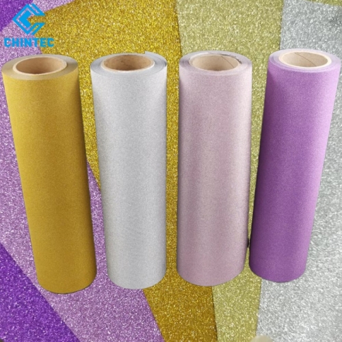 Sheer Color Tinted Brite Matte Surface Glitter Plastic Film Sparkle Lamination Film Roll