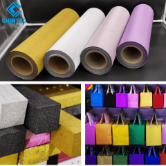 Sheer Color Tinted Brite Matte Surface Glitter Plastic Film Sparkle Lamination Film Roll