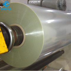 Excellent Stiffness High Transparency Polyester Roll Material PET Glossy Cold Laminating Film