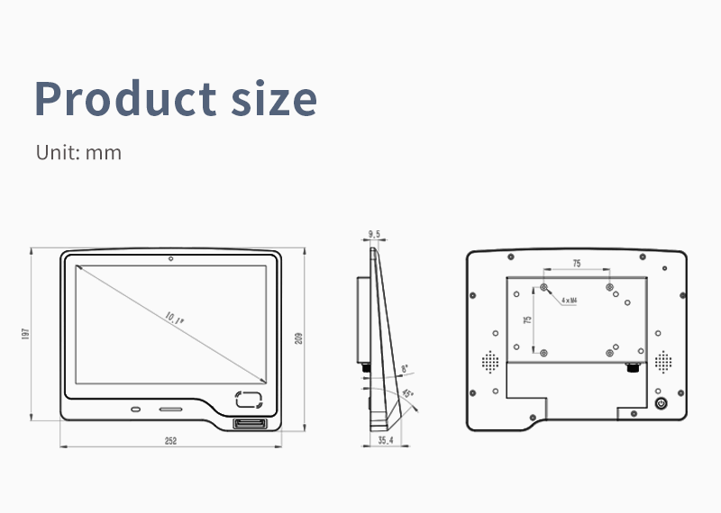10.1 Touch Screen Pos Machine