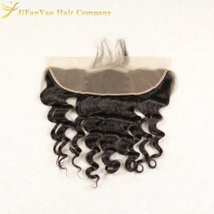 JiFanYao Hot sale 100% Virgin Hair 13*4 lace Frontal LOOSE WAVE