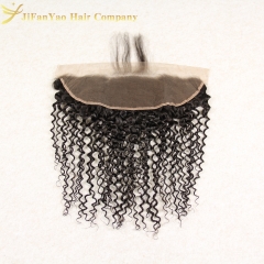 JiFanYao Hot sale 100% Virgin Hair 13*4 lace Frontal JERRY CURLY