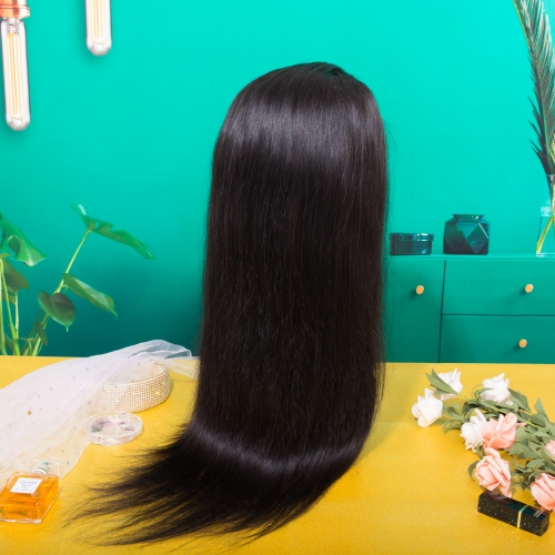 JIFANYAO HAIR 13*4 transparent frontal wig top virgin hair