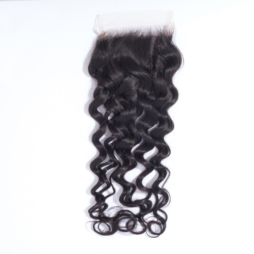 JIFANYAO HAIR transparent closure lace top virgin hair