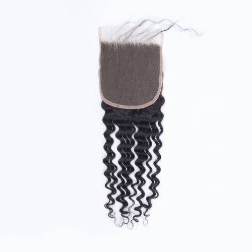 JIFANYAO HAIR transparent closure lace top virgin hair