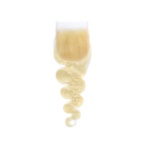 JIFANYAO HAIR 613 5*5 transparent lace closure hair body wave hair