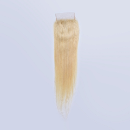 JIFANYAO HAIR 613 4*4 transparent lace closure hair straight hair