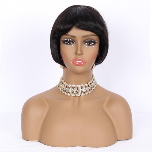 JIFANYAO HAIR- 12 Pixie Cut Wig #1B