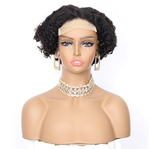 JFANYAO HAIR- 15 Pixie Cut Wig #1B 5*5 8"