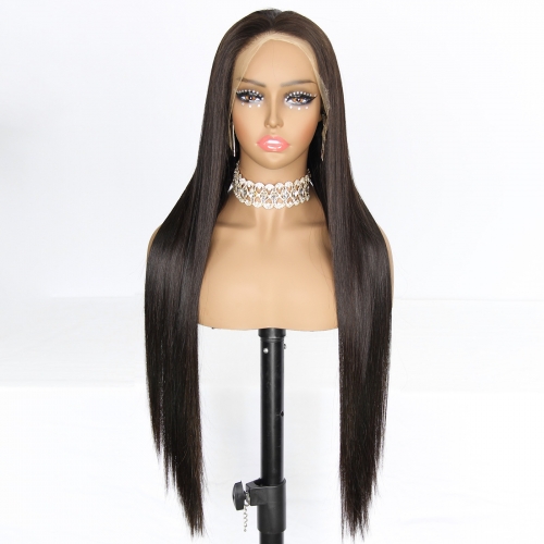 JFANYAO HAIR - 17 Bone Straight Wig #1B 30"