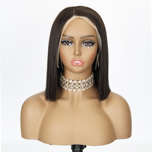 JFANYAO HAIR - 21 13*4 Glueless SDD BOB #1B 10"