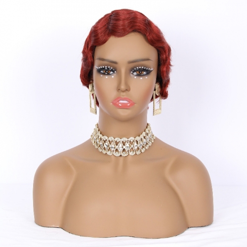 JFANYAO HAIR- 14 Pixie Cut Wig #99J