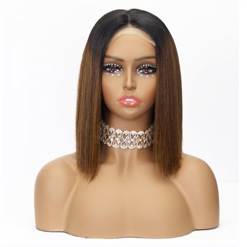 JFANYAO HAIR -18 5*5 Glueless SDD BOB #T1B/4 12"