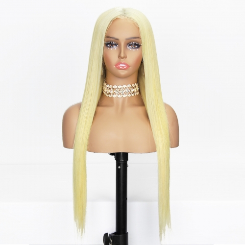 JFANYAO HAIR - 17 Bone Straight Wig #613 30"