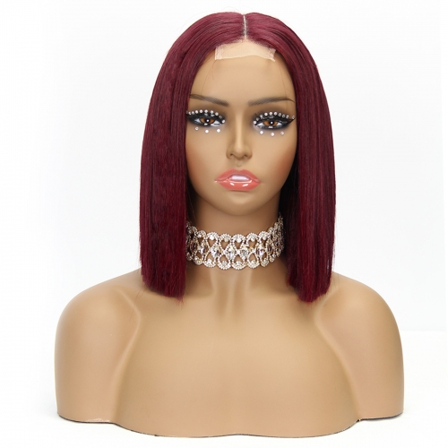 JFANYAO HAIR -18 2*6 Glueless SDD BOB #99J 10"
