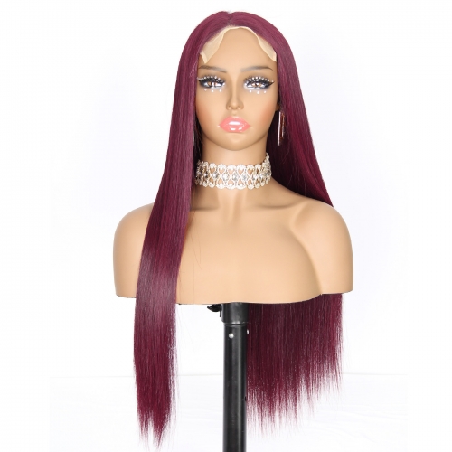 JFANYAO HAIR - 17 Bone Straight Wig #99J 30"
