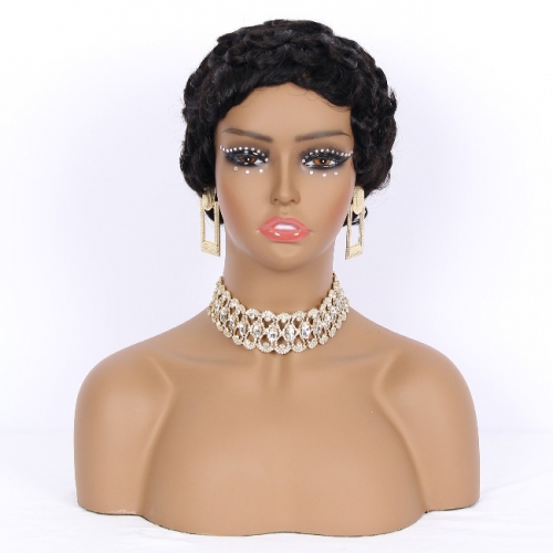 JIFANYAO HAIR- 10 Pixie Wig #1B Pixie Cut 1