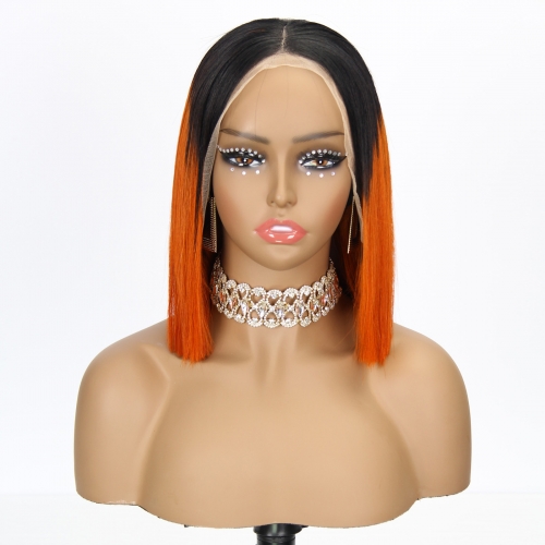 JFANYAO HAIR - 21 13*4 Glueless SDD BOB #T1B/350 10"
