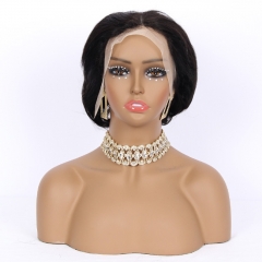 JIFANYAO HAIR - 11 Pixie Cut Wig 13*4 #1B