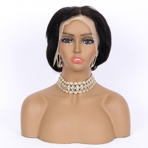 JIFANYAO HAIR - 11 Pixie Cut Wig 13*4 #1B