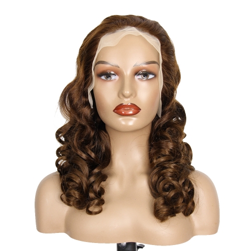 JIFANYAO HAIR - 04 Transparent lace 13*4 Bouncy curly wig #4 20"
