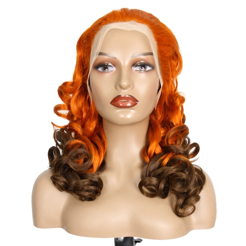 JIFANYAO HAIR - 04 Transparent lace 13*4 Bouncy curly wig #T350/4 20"