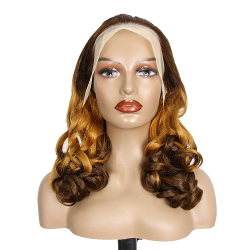 JIFANYAO HAIR - 04 Transparent lace 13*4 Bouncy curly wig #T4/30/4 20"
