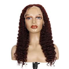 JIFANYAO HAIR - 02 Transparent lace 13*4 Burmese curly wig #99J 22"