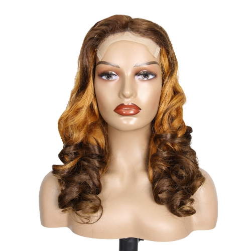 JIFANYAO HAIR - 03 Transparent lace 5*5 Bouncy curly wig #T4/30/4 20"