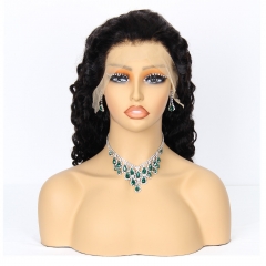 JIFANYAO HAIR - 24 13x4 lace wig S-08 curly wig #1B 16"