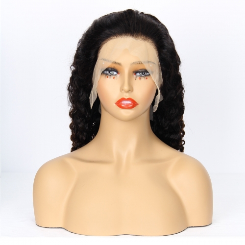 JIFANYAO HAIR - 24 13x4 lace wig S-08 curly wig #T1B/4 16"