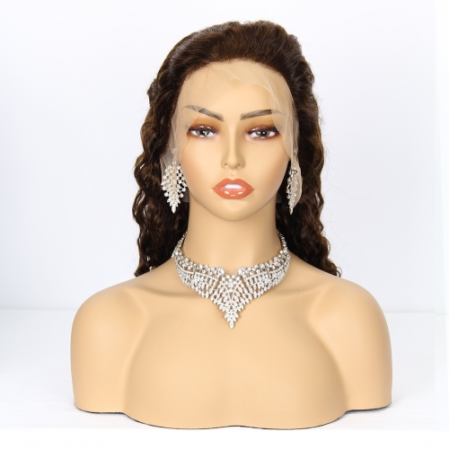 JIFANYAO HAIR - 24 13x4 lace wig S-08 curly wig #4 16"