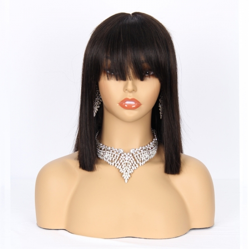JIFANYAO HAIR - 25 BOB WIG 3x1 #1B 12"