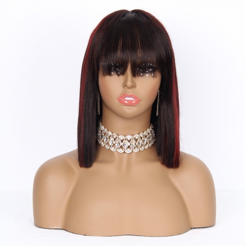 JIFANYAO HAIR - 25 BOB WIG 3x1 #P1B/99J 12"