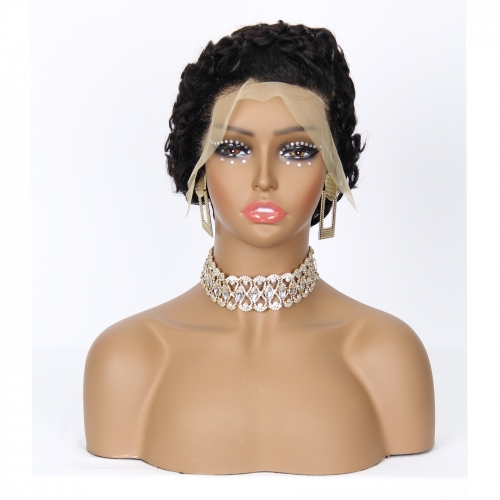 JIFANYAO HAIR - 23 TP 13x4 Chioma Pixie Wig #1B