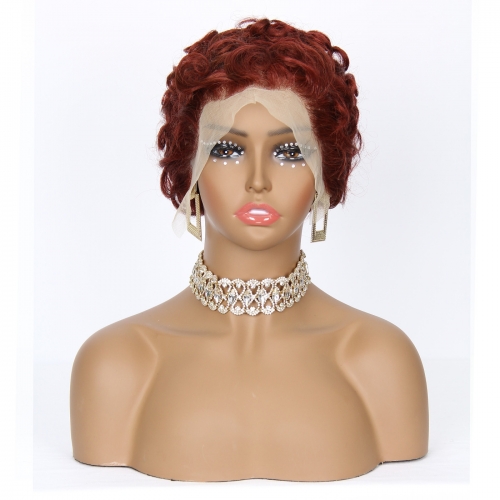 JIFANYAO HAIR - 23 TP 13x4 Chioma Pixie Wig #99J