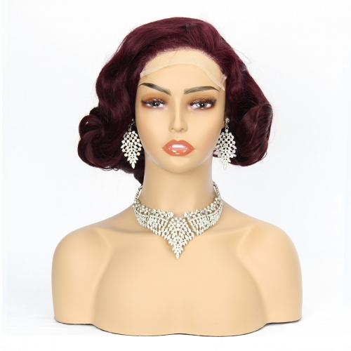 JIFANYAO HAIR - 28 Q TP 5x5 Wig Bouncy 12" #99J