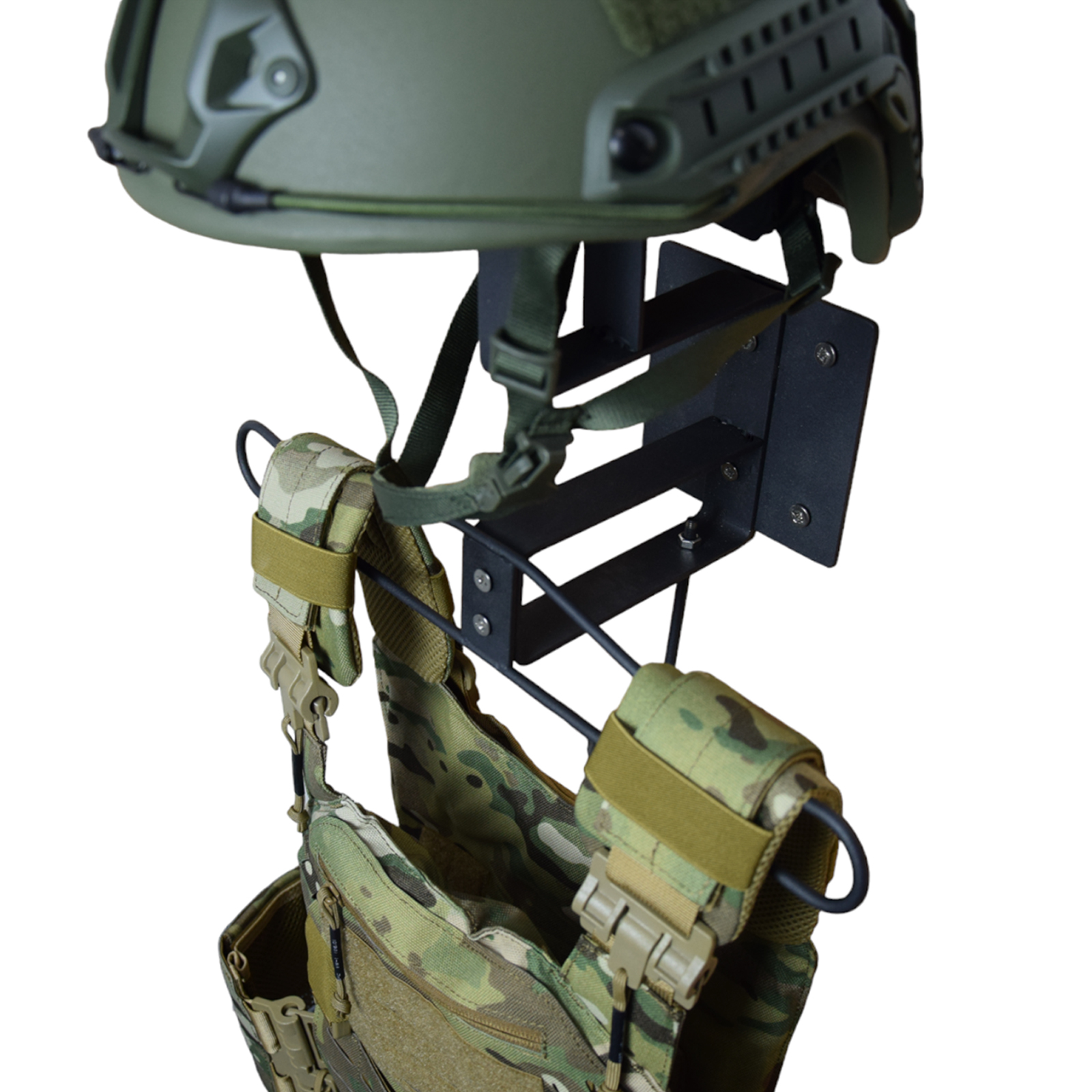 Tactical Accessory Display Rack Ferrous with Helmet Holder Multipurpose ...