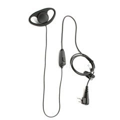 Lapel Popular PTT 360 degree Rotate D shape earhook handfree earphone